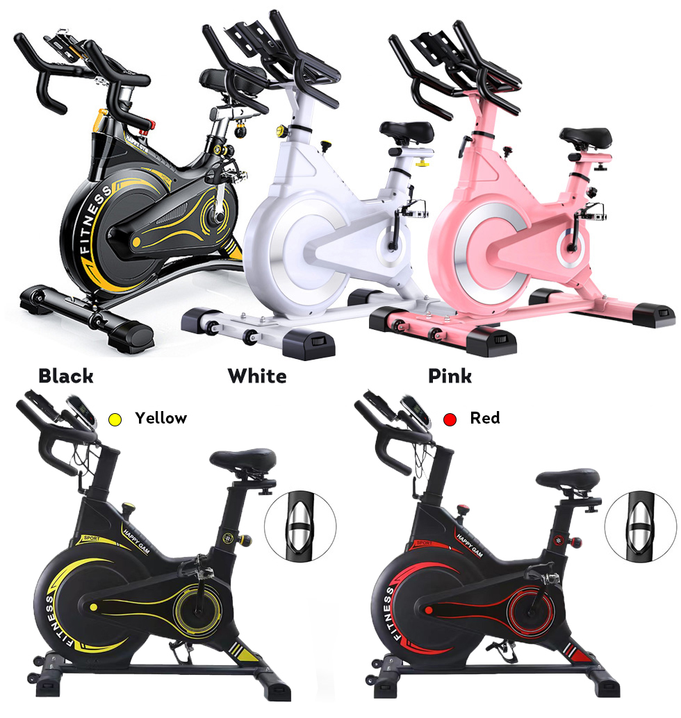 JMQ Fitness S500 Professional Indoor Cycling Spin Bike with Pulse Sensors Exercise Spinning